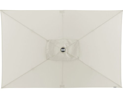 Rechteckiger Sonnenschirm von unten