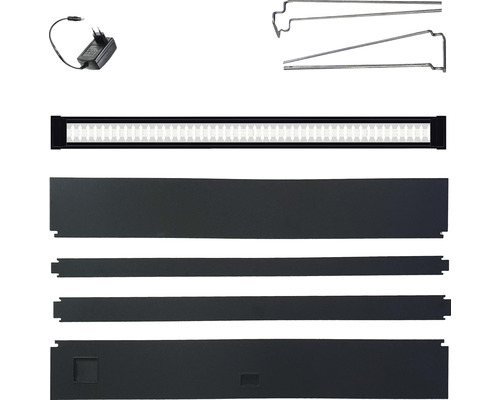Aquariumabdeckung mit LED Leuchte, Netzteil und Halterungen