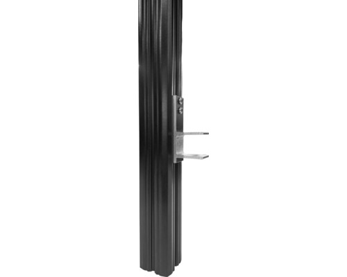Zwischenadapter VARIO 240x80x10 mm Aluminium 10 Stück Schwarzer Pfosten mit Halterung