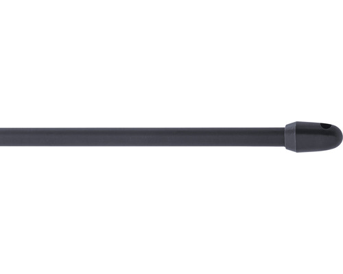 Vitragestange simple anthrazit 100-190 cm Ø 10 mm 2 Stk. Gardinenstange zur Fensterdekoration