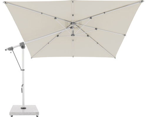 Quadratischer Ampelschirm mit Ständer