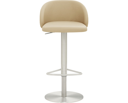 Barhocker mit Rückenlehne und Fußstütze