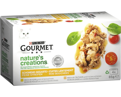 Katzenfutter nass Purina Gourmet Nature´s Creation 4x85 g Katzenfutter nass Purina Gourmet Nature´s Creation 4x85 g