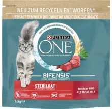 Katzenfutter trocken Purina One Sterilcat mit Rind und Weizen 1,4 kg-thumb-0