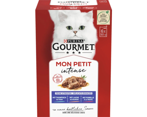 Katzenfutter nass Purina Gourmet Mon Petit Fisch 6x50 g