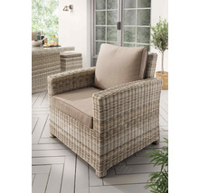 Loungesessel Destiny ALCUDIA 80x80x85cm, Polyrattan, inkl. Auflagen