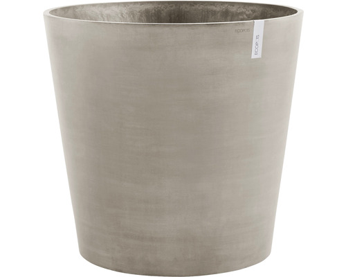 Pflanztopf Ecopots Amsterdam mit Rollen Kunststoff Ø 60 cm H 56 cm braungrau Blumentopf aus Kunststoff
