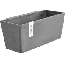 Grauer Ecopots Hängepflanzkasten aus Kunststoff