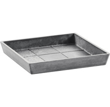 Untersetzer Ecopots Kunststoff 22x22x2,6 cm grau