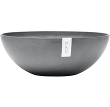 Pflanztopf Ecopots Vienna Kunststoff Ø 50 cm H 18 cm grau