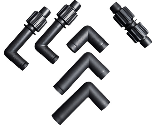 Ersatzteil Dennerle Scaper´s Flow Rucksackfilter Rohrinstalation Set schwarz Bewässerungssystem Winkelstücke aus Kunststoff