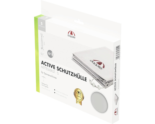 Verpackung einer Doppler Active Schutzhülle für Sonnenschirme