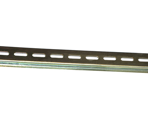 Leiterklemme Hutschiene 35 / 7,5 mm L 500 mm, grau Profilschiene mit Aussparungen