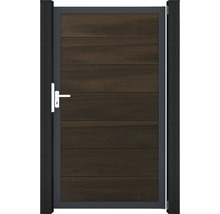 Gartentür aus Holz und Metall