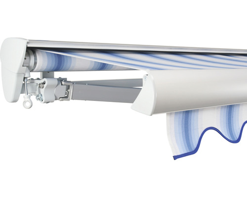 SOLUNA Halbkassettenmarkise Classic 2,5x2 Stoff Dessin 320234 Gestell E6EV1 silber eloxiert Antrieb links inkl. Kurbel SOLUNA Halbkassettenmarkise Classic 2,5x2 Stoff Dessin 320234 Gestell E6EV1 silber eloxiert Antrieb links inkl. Kurbel