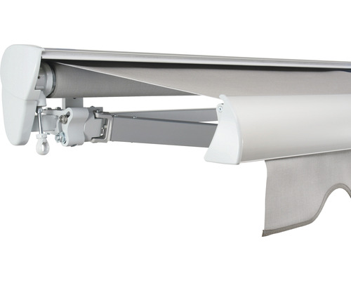 SOLUNA Halbkassettenmarkise Classic 2,5x2 Stoff Dessin 320923 Gestell E6EV1 silber eloxiert Antrieb links inkl. Kurbel SOLUNA Halbkassettenmarkise Classic 2,5x2 Stoff Dessin 320923 Gestell E6EV1 silber eloxiert Antrieb links inkl. Kurbel