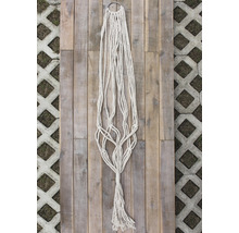 Blumenampel aus Seil mit Ringaufhängung