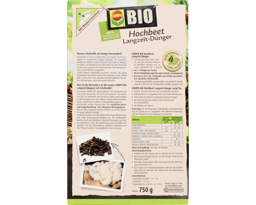 Compo Bio Hochbeet Langzeit-Dünger Packung