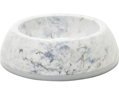 Futternapf Wassernapf Savic Delive 3 Marble rutschfest 1,2l, ca. 18 x 6 cm marmorfarben Futternapf für Haustiere mit Marmorierung