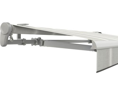 SOLUNA Gelenkarmmarkise Trend 2,5x2 Stoff Dessin D418 Gestell E6EV1 silber eloxiert Antrieb links inkl. Kurbel SOLUNA Gelenkarmmarkise Trend 2,5x2 Stoff Dessin D418 Gestell E6EV1 silber eloxiert Antrieb links inkl. Kurbel