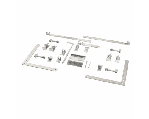 Beschläge-Set für Gartentore mit Schrauben und Riegel