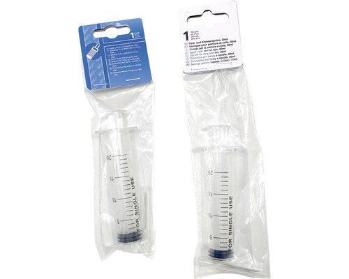 Zwei Farbspritzen mit Skala, 20 ml, einzeln verpackt