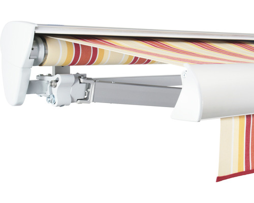 SOLUNA Halbkassettenmarkise Classic 2,5x2 Stoff Dessin 8430 Gestell E6EV1 silber eloxiert Antrieb links inkl. Motor und Wandschalter SOLUNA Halbkassettenmarkise Classic 2,5x2 Stoff Dessin 8430 Gestell E6EV1 silber eloxiert Antrieb links inkl. Motor und Wandschalter