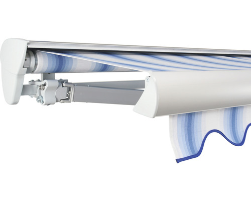 SOLUNA Halbkassettenmarkise Classic 2,5x2 Stoff Dessin 320234 Gestell E6EV1 silber eloxiert Antrieb links inkl. Motor und Wandschalter SOLUNA Halbkassettenmarkise Classic 2,5x2 Stoff Dessin 320234 Gestell E6EV1 silber eloxiert Antrieb links inkl. Motor und Wandschalter
