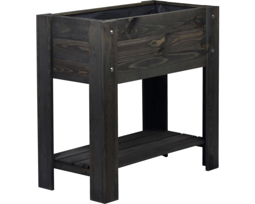 Hochbeet aus Holz mit Ablage