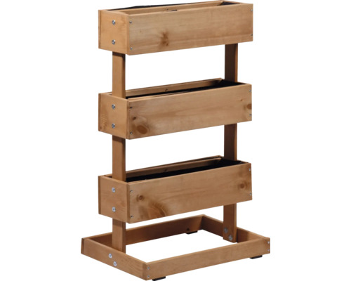 Hochbeet aus Holz mit drei Ebenen für den Garten