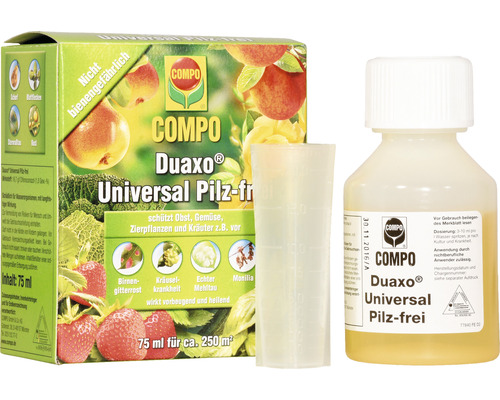 Compo Duaxo Universal Pilzfrei Pflanzenschutzmittel Set mit Messbecher und Flasche