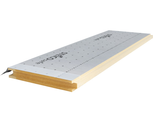 STEICOsafe Holzfaser-Unterdeckplatte mit N+F und aufkaschierten Unterdeckbahn 1880 x 600 x 120 mm