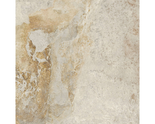 Nahaufnahme einer hellen Steinzeugfliese mit matter Oberfläche