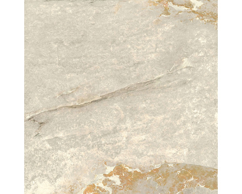 Nahaufnahme einer Bodenfliese in Steinoptik