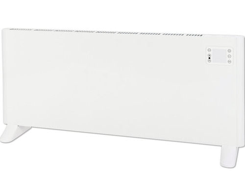 Konvektor Eurom Alutherm 2500 45,5x102x21 cm 2500 Watt mit WiFi und Fernbedienung Weißer Konvektionsheizer mit digitaler Steuerung.