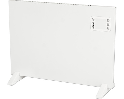 Wärmekonvektor Eurom Alutherm 1200XS 43x70,5x21,5 cm 1200 Watt mit WiFi und Fernbedienung Elektrischer Heizkörper mit digitaler Steuerung und Standfüßen
