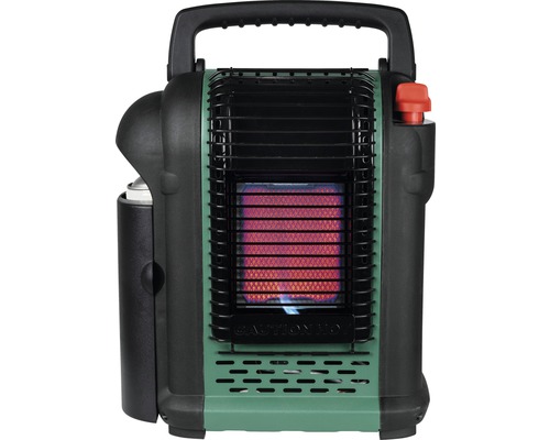 Tragbarer Gasheizer für den Innenbereich mit Sicherheitsgitter und Tragegriff