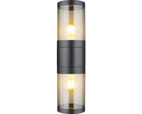 Wandleuchte mit zwei Lampen in zylindrischer Form