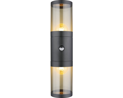 Wandleuchte mit zwei Lampen und Bewegungsmelder