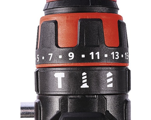 Drehmomenteinstellung und Bohreinstellung einer Bohrmaschine