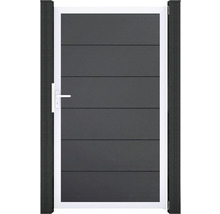 Gartentor mit horizontalen Paneelen und Griff
