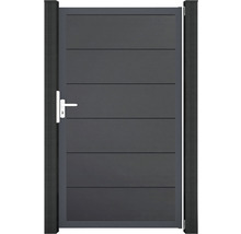 Aluminium Gartentor mit horizontalen Paneelen und Griff