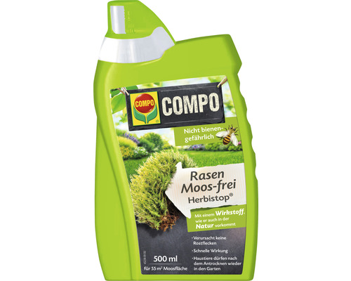 Rasen Moos-frei Herbistop COMPO 500 ml / 55 m² Reg.Nr. 3251-902