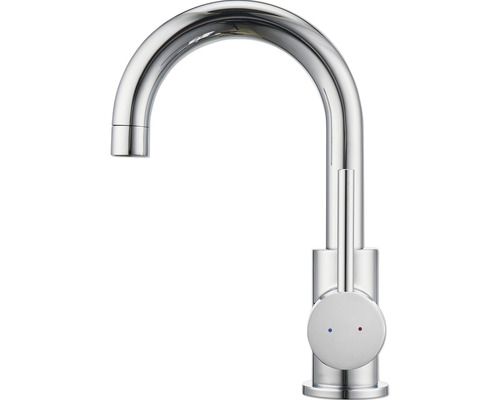 Wasserhahn aus Metall mit Einhebelmischer