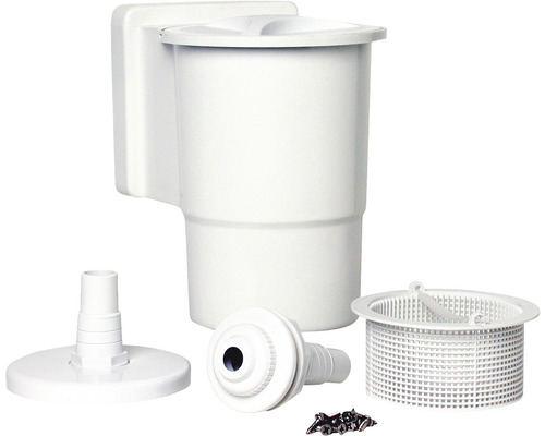 Pool Skimmer Set mit Einbauteilen für die Wandmontage