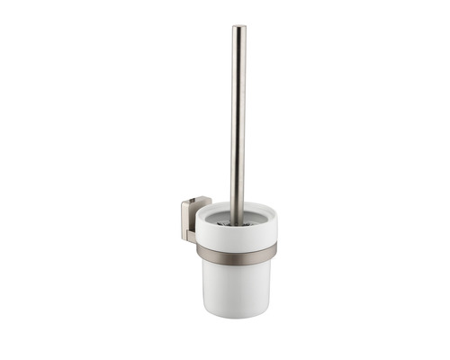 WC-Bürstengarnitur Reika Ovaro magnetisch edelstahl matt ohne Montageplatte