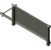 Schiebetor auf Schiene für den Aussenbereich