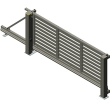 Schiebetor ALBERTS Mosaik links öffnend Lamellen inkl. Handsender 439 x 112 cm anthrazit-thumb-0 Schiebetor ALBERTS Mosaik links öffnend Lamellen inkl. Handsender 439 x 112 cm anthrazit-thumb-0