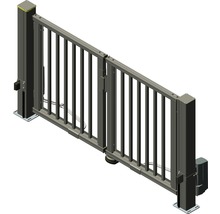 Schiebetor aus Metall mit Automatik
