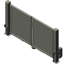 Doppelflügeltor aus Metall mit Antrieb